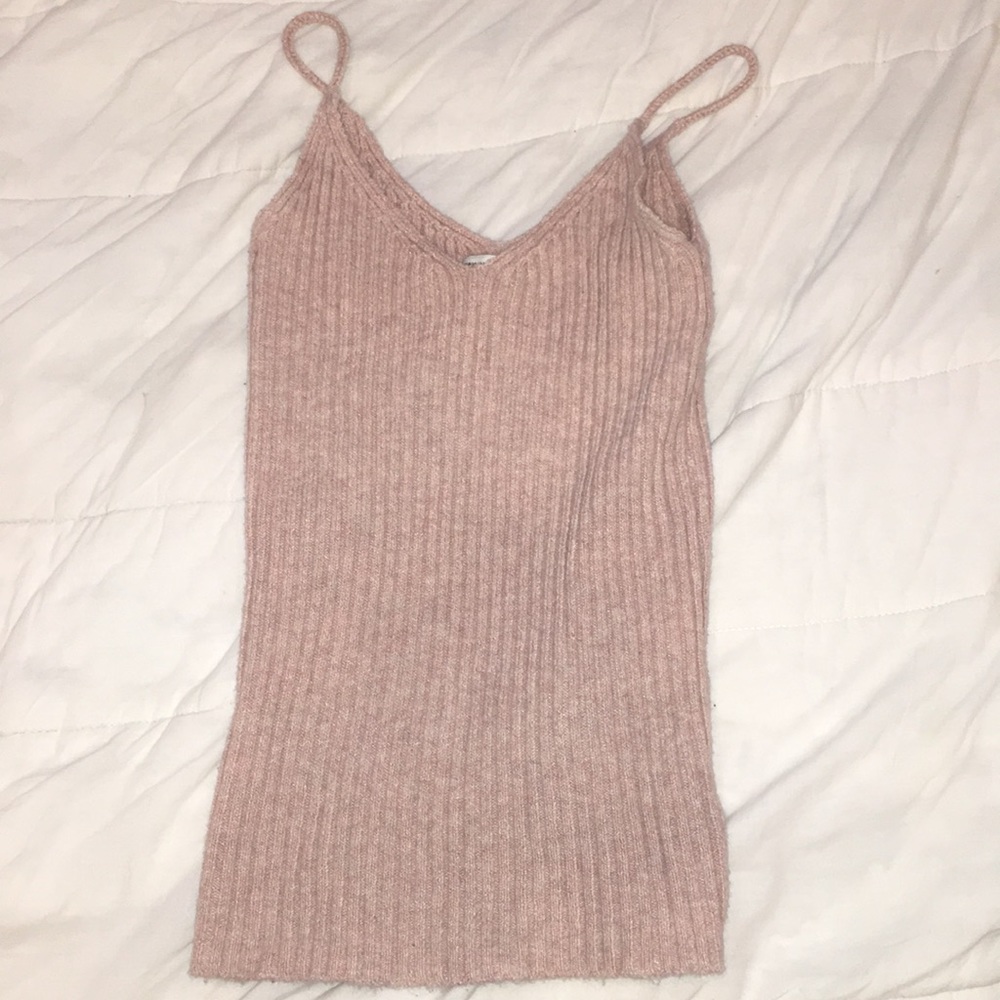 Light pink, soft, stretchy tank top. Never worn.